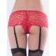 Crotchless Lace Garter Short