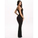 Black One Shoulder Sexy Evening Gown  