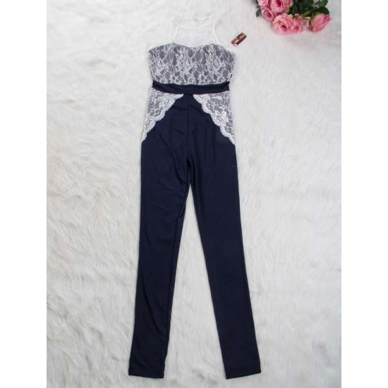 Plus Size Lace Sheer Mesh Jumpsuits Wholesale