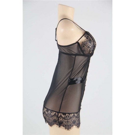 Open Cup Cutout Chemise