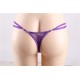 Purple Lace Crochet Lined Sexy Thong