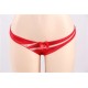 High Cut Plus Size Red Lace Panty