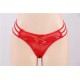 Naughty Plus Size Red Lace Strapy Panty