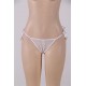 Sexy Embroidered & Beaded Lady White Panty