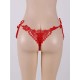 Red Sexy Embroidered & Beaded Lady Panty