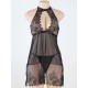 Transparent Lace Babydoll Set