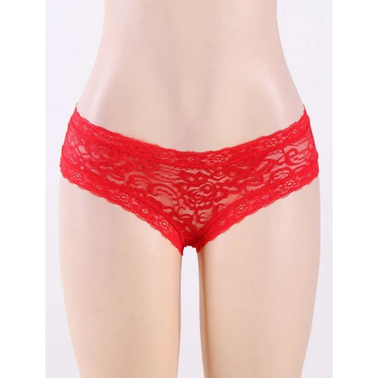 Sexy Red Lace Underwear