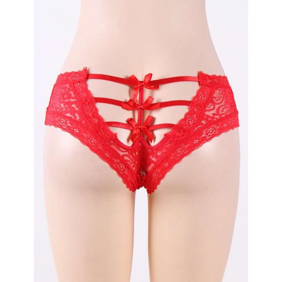 Sexy Red Lace Underwear