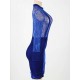 Blue Transparent Modern Girl Clubwear