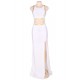 White Separate Golden Edge Dress