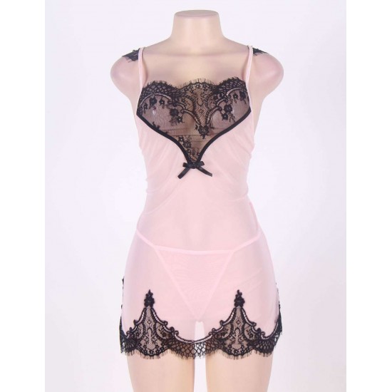 Romantic Heart Lace Nightwear