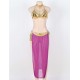 Plus Golden Tops And Purple Dress Lingerie With Neck Ring