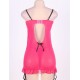 Rosy Plus Size Close FittingFront Round Back Babydoll