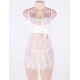 Strappy Sheer Mesh Laced Babydoll