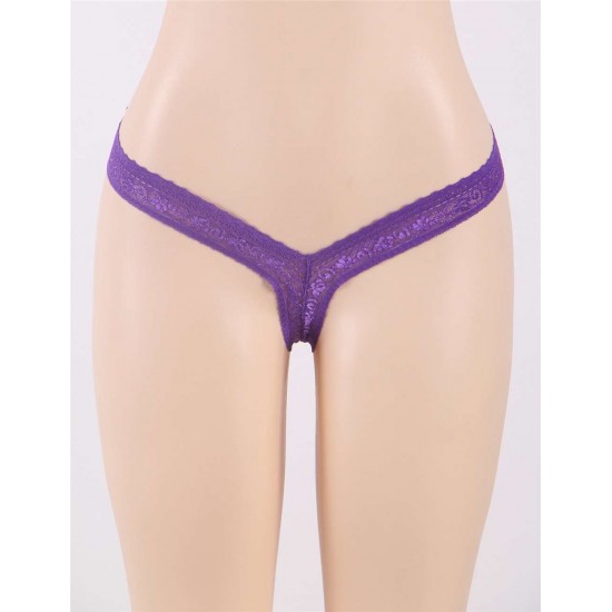 Lace Purple Laids Sexy Panty