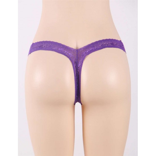 Lace Purple Laids Sexy Panty