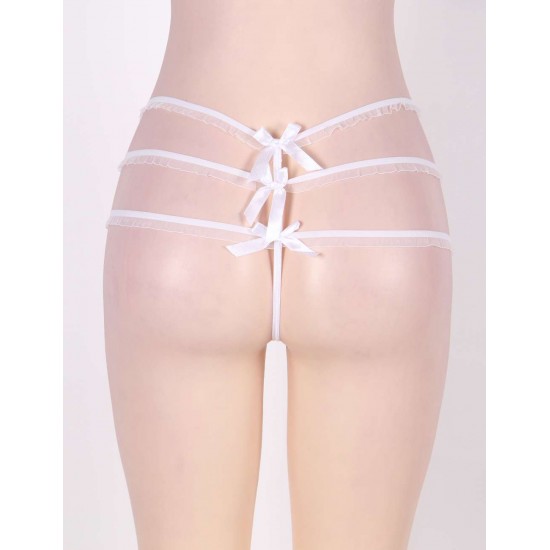 Women White Lace Sexy Panty