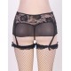 Sexy Lace Mesh Garters Suspenders Fit for Stockings With G-String