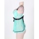 Full Figure Polka Dot Underwire Apron Lingerie