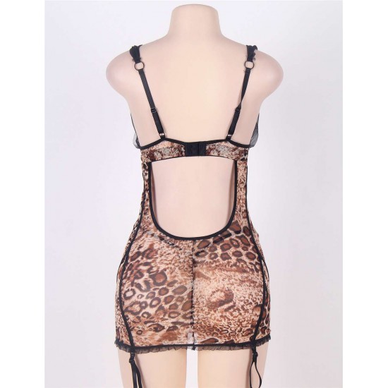 Stretch Lace And Denier Chemise