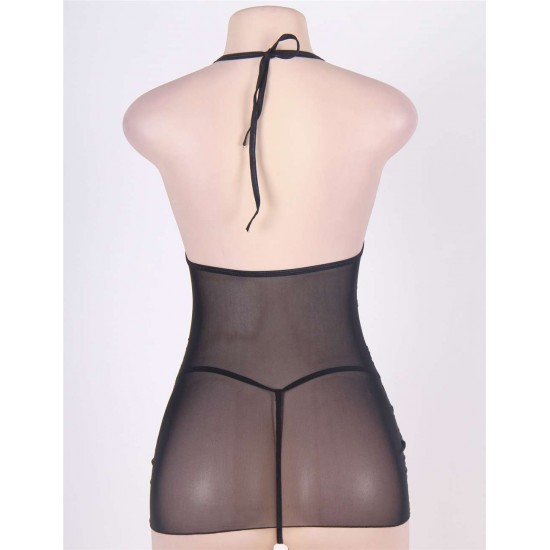 Black Mesh Chemise