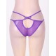 Stunning Purple Double Straps Panty With Bowknot