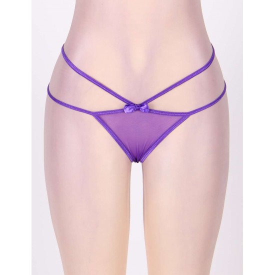 Plus Size Glamorous Purple Panty