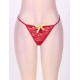 Erotic Dark Red Floral Lace Lingerie Set