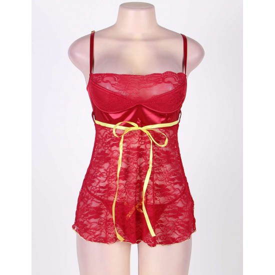 Red Plus Size Erotic Dark  Lingerie