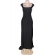 Plus Size Elegant Square Collar Embroidered Formal Dress