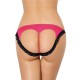 Heartbreaker Lace Trimmed Open Back Pink Panty