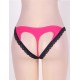 Heartbreaker Lace Trimmed Open Back Pink Panty