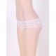 Sexy Open Crotch Strappy White Plus Size Lace Panties