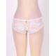 Sexy Open Crotch Strappy White Plus Size Lace Panties