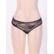 Open Crotch Black Lace Panty