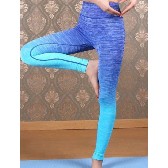 Blue Gradual Change GYM Legging