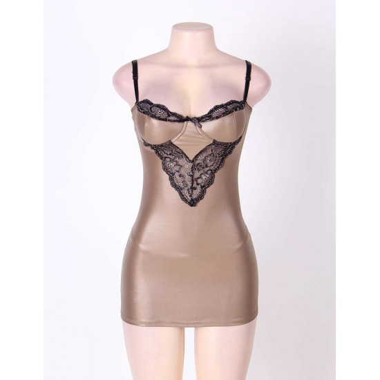 Light Brown Gorgeous Leather Chemise 