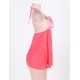 Pink Open Cup Satin Bows Babydoll 