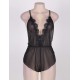 After Dark V-neck Chiffon Teddy