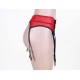 Plus Size Red Lace Garter Panty