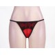 Red Sexy Transparent Lace Garter Panty