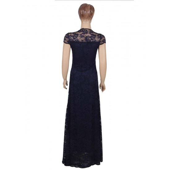 Plus Size Lace Long Dress