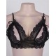 Black Lace Crotchless Booty Short Bra set