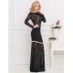 Plus Size Lace Long Dress