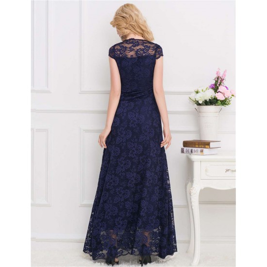 Plus Size Lace Long Dress