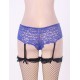 Crotchless Lace Garter Short