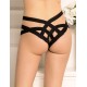 Black Cage Bandage Brief Thong