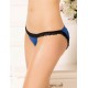 Blue Heartbreaker Open Back Lace Trimmed Panty