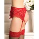 Red Sexy Lace Garter Panty