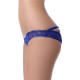 Caged Back Navy Open Crotch Lace Panty